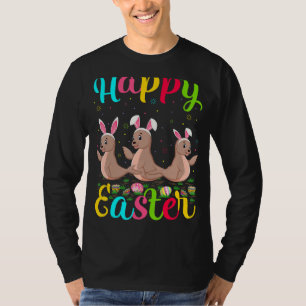 Sea Lion Funny Osterei Bunny Sea Lion Happy Ea T-Shirt