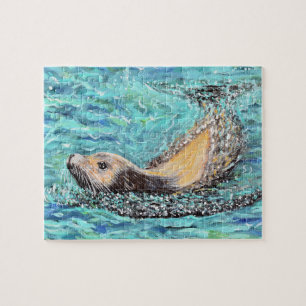 Sea Lion Gemälde Puzzle