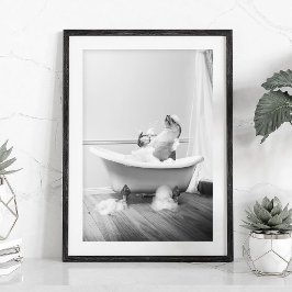 Sea Lion in einer Badewanne Poster