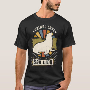 Sea Lion Vintages Retro-Tier T-Shirt