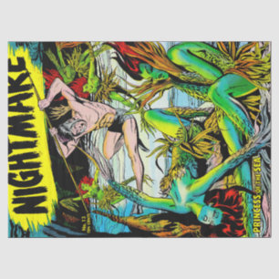 Sea Mermaid Princess Vintage Comicen Dekoupage Seidenpapier
