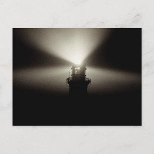 Sea Mist Galleyhead Lighthouse   West Cork Irland Postkarte