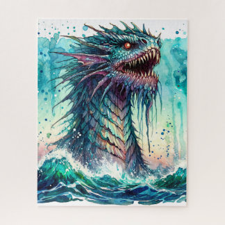 Sea Monster Rising From Ocean Puzzle