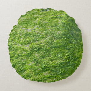 Sea Moss Green Nature Grass Beach Nautical Rundes Kissen