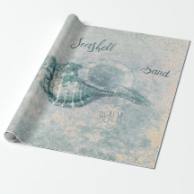 Sea Muschel Aquamarin Beige Vintag Ocean Beach Scr