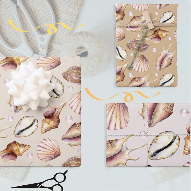 Sea Muschel Gift Wrap Geschenkpapier Set (Von Creator hochgeladen)