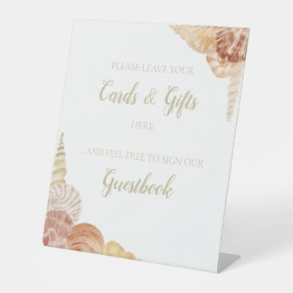 Sea Muschel Schild für Karten, Gästebuch etc.