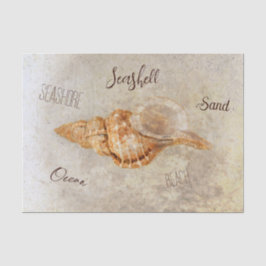Sea Muschel Vintag Antik Ocean Beach Ephemere Seidenpapier