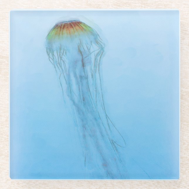 Sea Nettle Glasuntersetzer (Vorderseite)