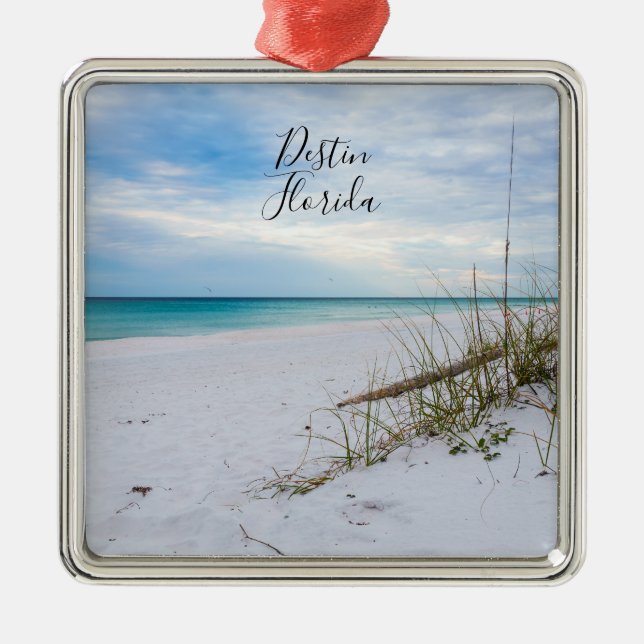 Sea Oats And White Sand Beach Morning Ornament (Vorne)