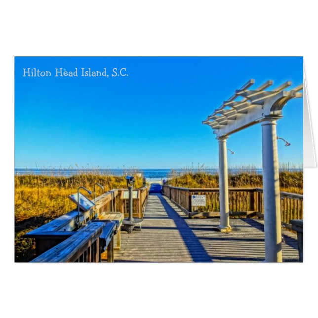 Sea Oats und Surf! Hilton Head Island SC (Vorderseite (Horizontal))