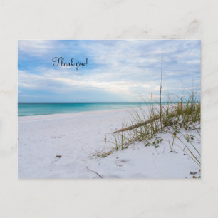 Sea Oats White Sand Beach Morgens Vielen Dank Postkarte
