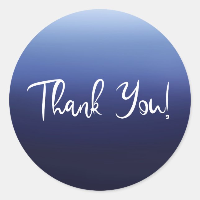 Sea Ocean Blue Modernes Minimal Beach Brautparty Runder Aufkleber (Vorderseite)