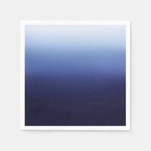 Sea Ocean Blue Modernes Minimal Beach Brautparty Serviette