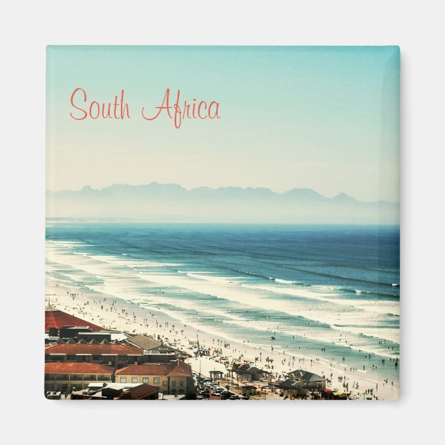Sea Ocean Waves Yacht Surfen Südafrika Magnet (Vorne)