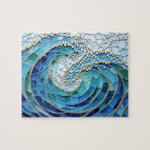 Sea of Waves Mosaic Art