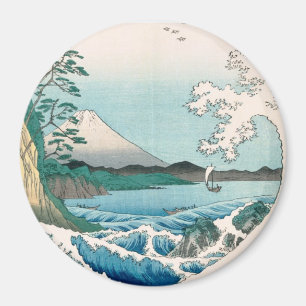 Sea Off Satta Hiroshige Japanische Kunst Magnet