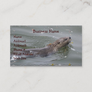 Sea Otter Business Card Visitenkarte
