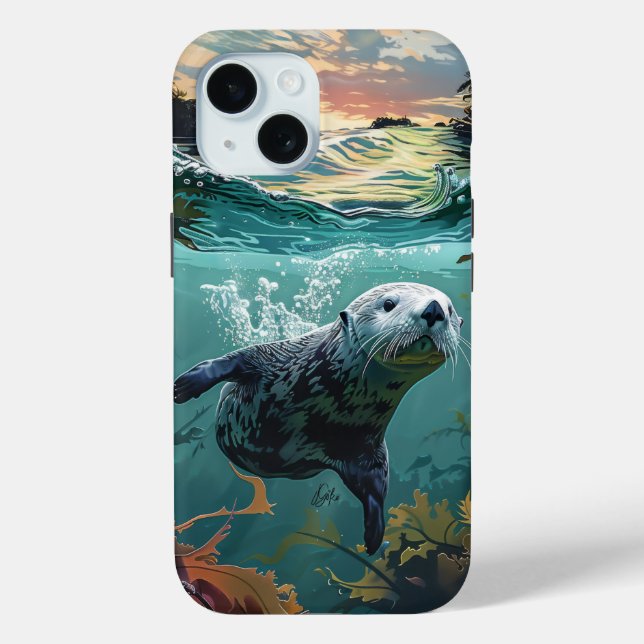 Sea Otter Case-Mate iPhone Hülle (Rückseite)