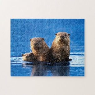 Sea Otter Familie, Jigsaw Puzzle
