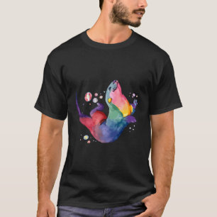 Sea Otter farbiger Schlag T-Shirt