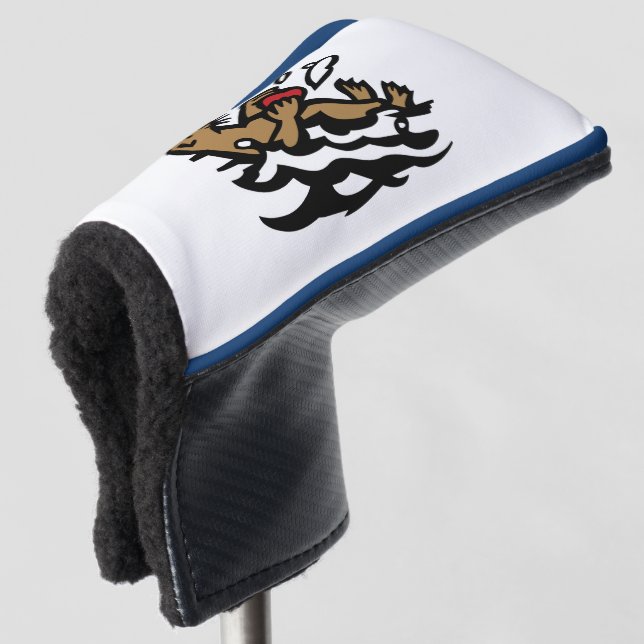 Sea otter Golf Head Cover Headcover (3/4 Vorderseite)