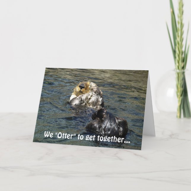 Sea Otter Greycard Karte (Vorderseite)