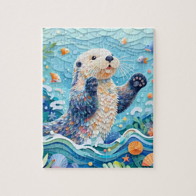 Sea Otter Jigsaw Puzzle (Vertikal)