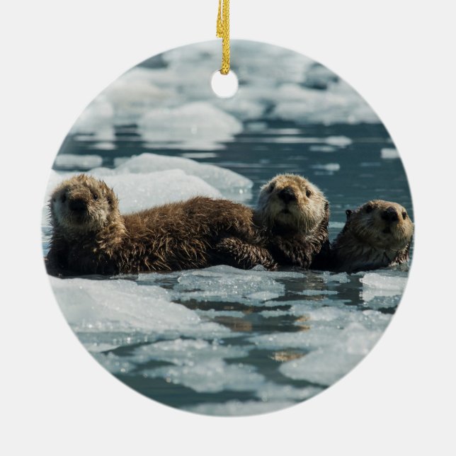 Sea Otter Keramik Ornament (Hinten)