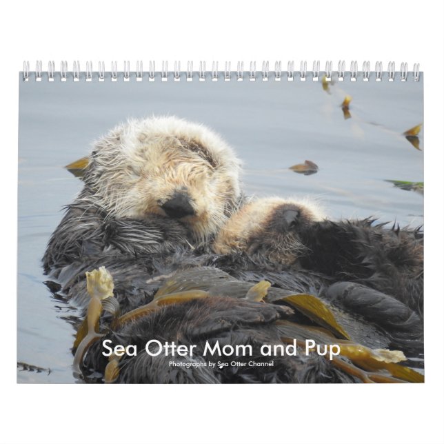 Sea Otter Mom and Pup Calendar #1 Kalender (Titelbild)