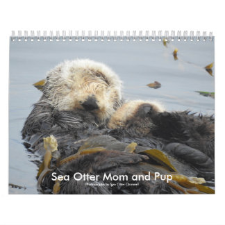 Sea Otter Mom and Pup Calendar #1 Kalender