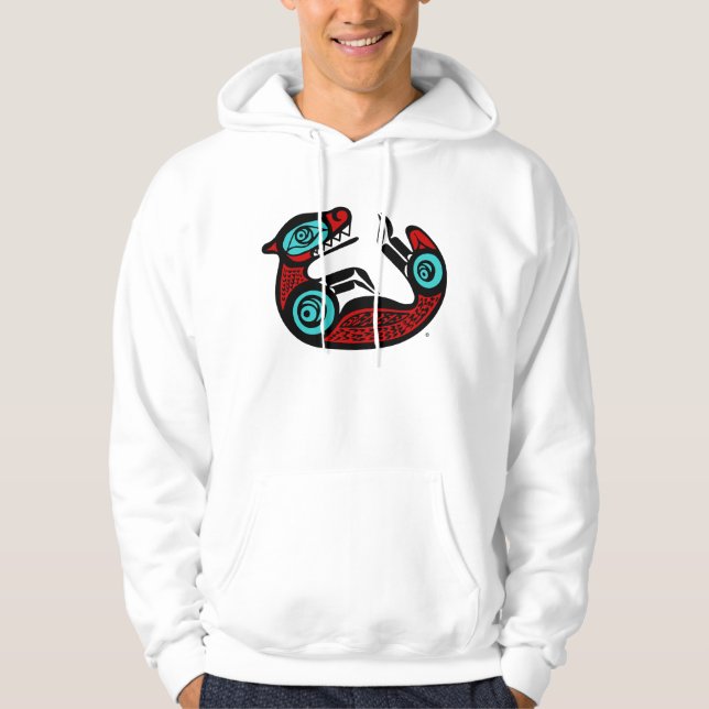 Sea Otter - NW Indischer Stil Pullover Hoodie (Vorderseite)