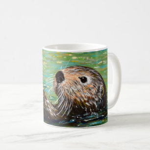 Sea Otter Painting Kaffeetasse