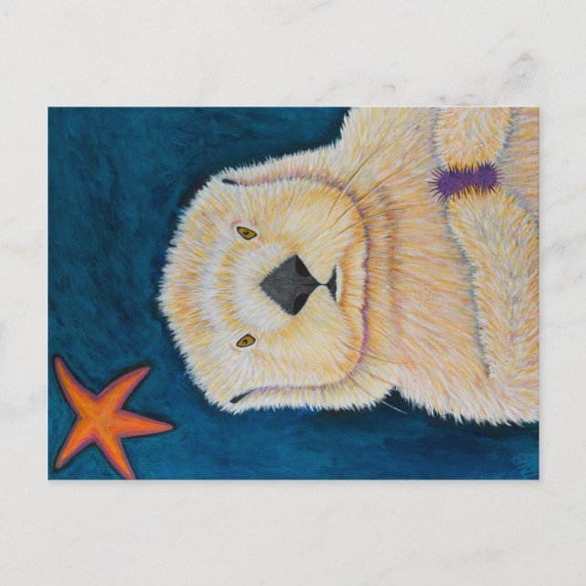 Sea Otter Postkarte (Vorderseite)