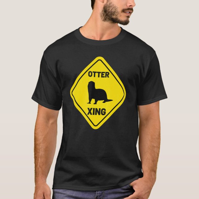 Sea Otter Xing  Animal  Women's River Otter T-Shirt (Vorderseite)