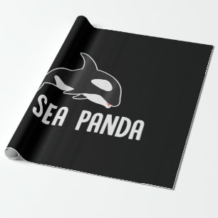 Sea Panda - Funny Killer Whale Orca Meeresbiologie Geschenkpapier