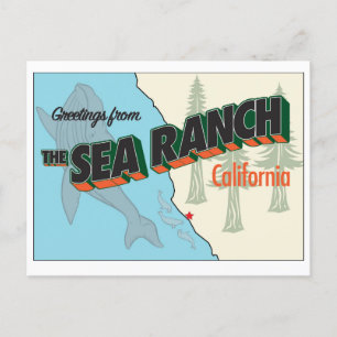 Sea Ranch Large Letter Postcard - Version 2 Postkarte