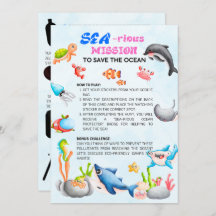 Sea-riouslyFun Ocean Protector Scavenger Hunt Card