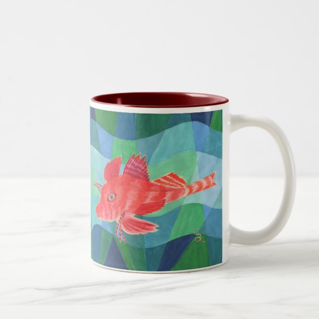 Sea Robin Zweifarbige Tasse (Rechts)