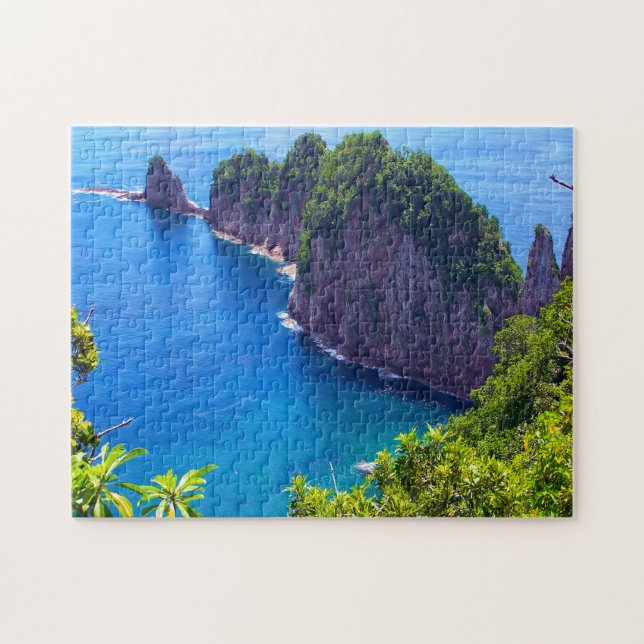 Sea Scene American Samoa. Puzzle (Horizontal)