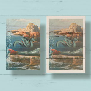 Sea Serpean Beach Vintag Mermaid Decoupage Seidenpapier