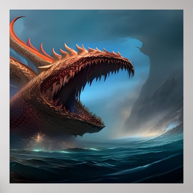 Sea Serpent - Jörmungandr Poster (Vorne)