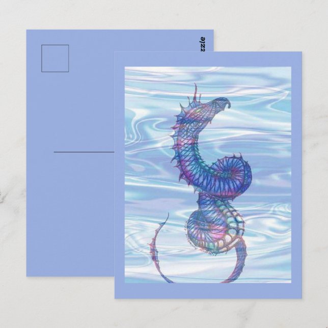 ‚Sea Serpent‘ Postkarte (Vorne/Hinten)