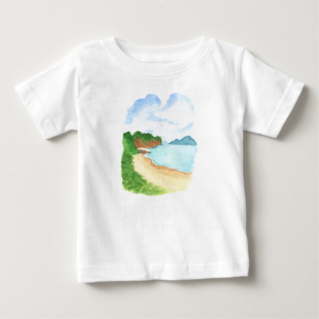 Sea Shore Beach  Baby T-shirt (Vorderseite)