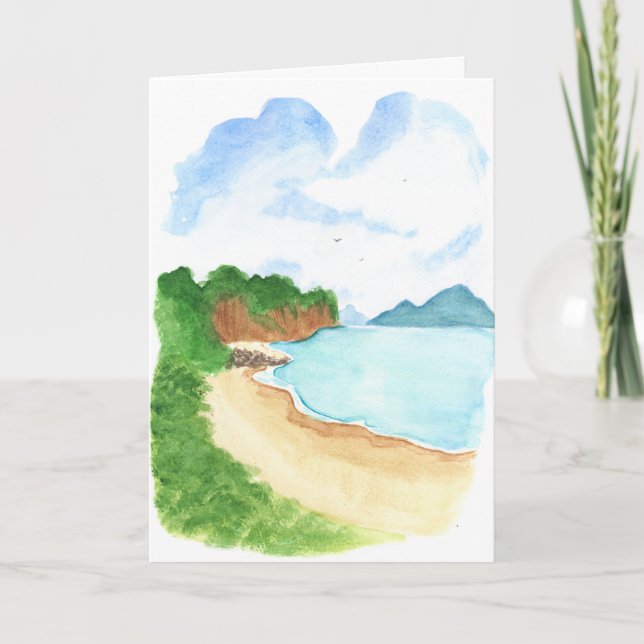 Sea Shore Beach  Karte (Vorderseite)