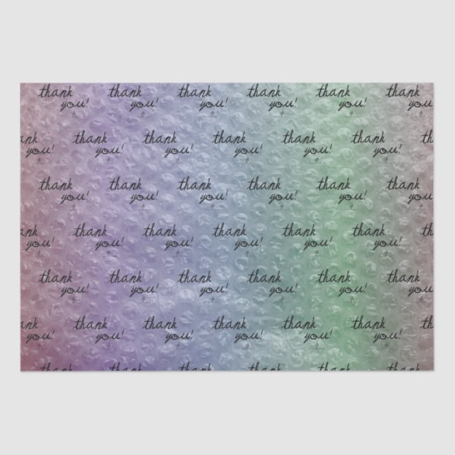 Sea Siren Bubble Reseller Vielen Dank Seidenpapier (Vorderseite)