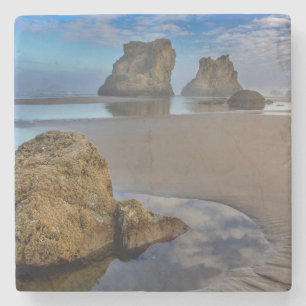 Sea Stacks on Bandon Beach in Bandon, Oregon 2 Steinuntersetzer