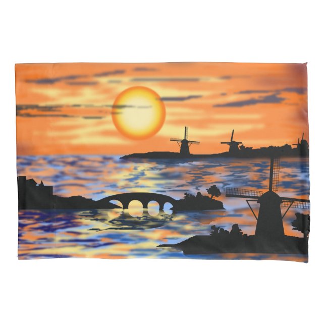 Sea Sunrise Pillow Case Kissenbezug (Vorderseite)