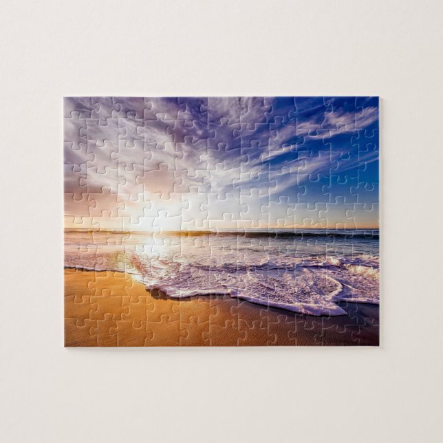 Sea Sunrise Puzzle Foto (Horizontal)
