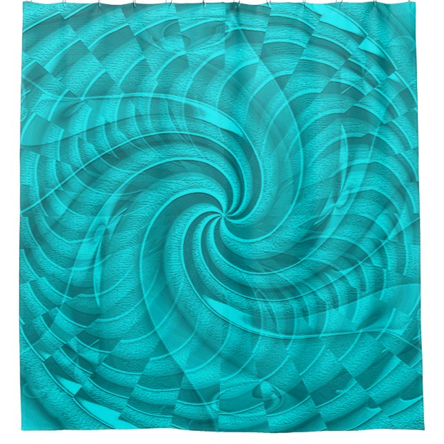 Sea Swirling.... Duschvorhang (Vorderseite)